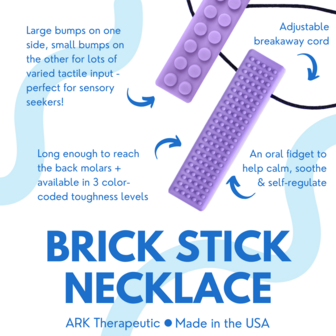 ARK&#039;s Bijtketting - Brick Stick Textured